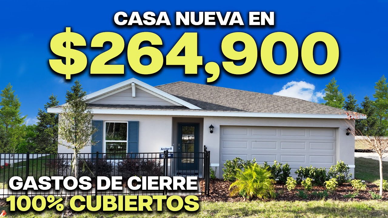 Hermosa Casa Nueva en Ocala con Electrodomésticos Incluidos + Gastos de cierre y muy ECONÓMICA!