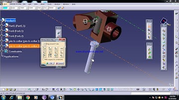 Universal Coupling assembly design tutorial in Catia V5