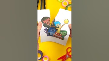 Amazing Paper Craft Trick by Inside Out 2😍 #insideout #papercraft #disney #insideout2#trick #tricks