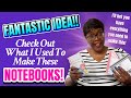 HAVE YOU TRIED THIS BEFORE? Make Notebooks In Minutes! CRAFT FAIR or CHRISTMAS Idea!