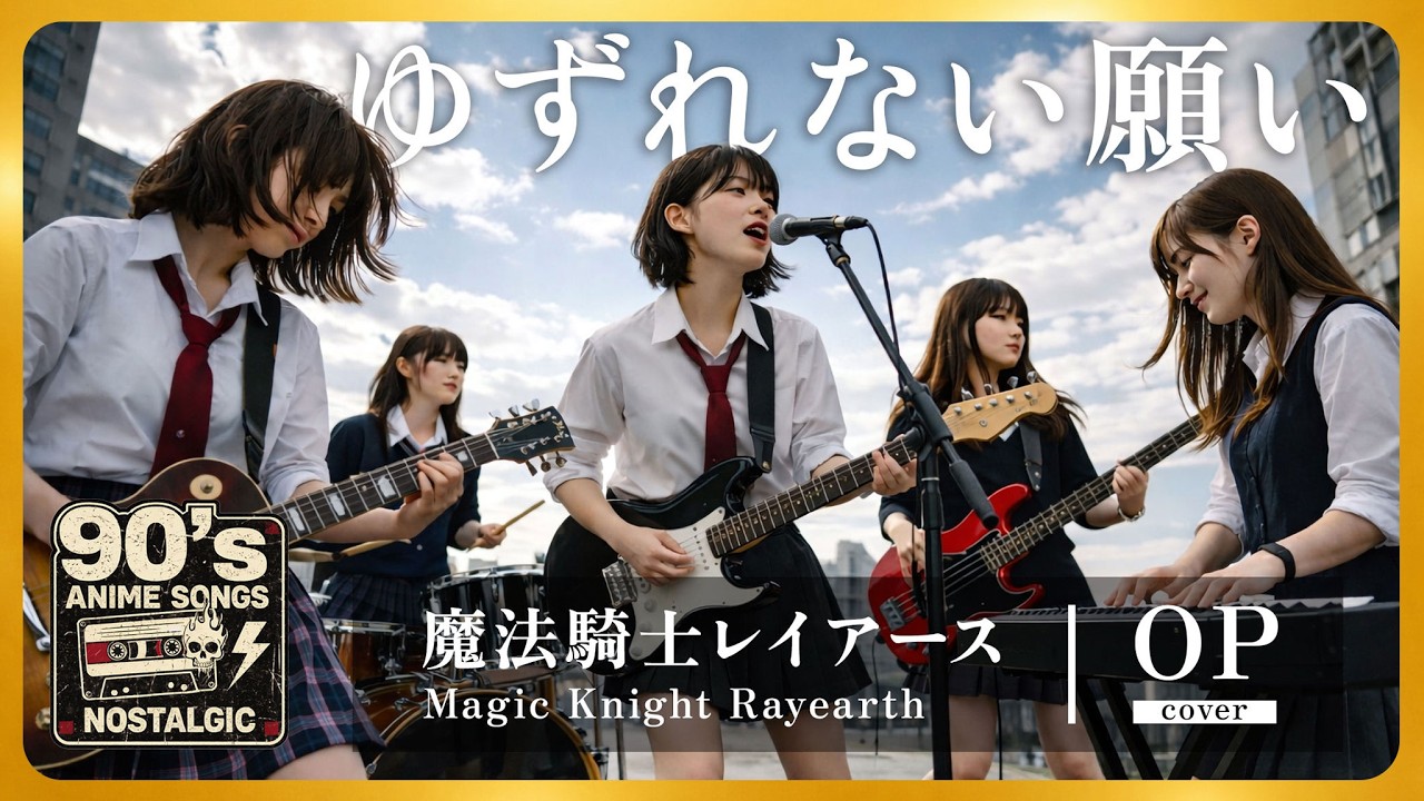 Magic Knight Rayearth Опенинг - Yuzurenai Negai | Аниме ностальгия 90-х [AI Rock Cover]