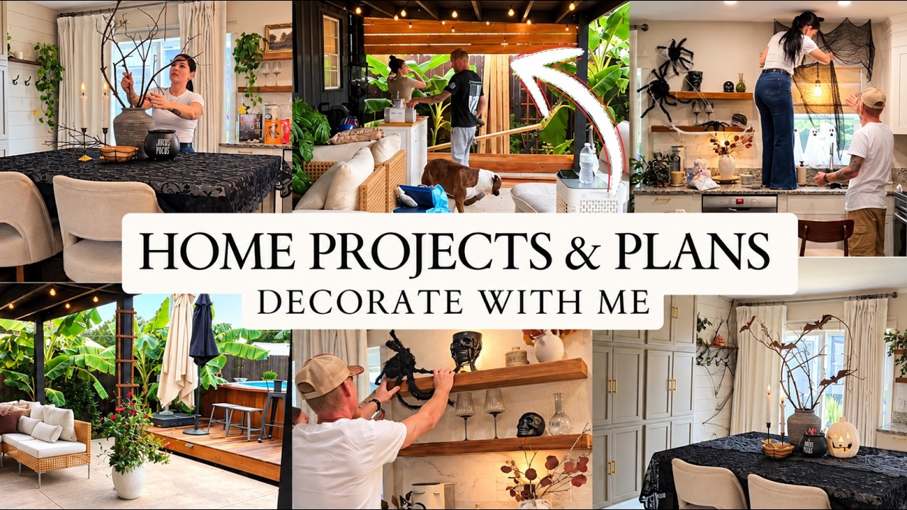Home Projects, Porch Makeover & Halloween Party Prep! ✨️