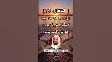 [ الأنفال: 30] القارئ الشيخ هاني الرفاعي.