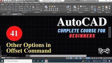 Other Options in Offset | Offset Command | AutoCAD tutorial for beginners in Hindi | Viren Patel