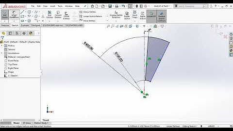 Matriz circular de croquis en Solidworks
