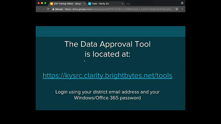 Kentucky SRC Data Approval & Collection Tool - How...