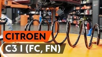 How to change front springs / front coil springs on CITROEN C3 1 (FC, FN) [TUTORIAL AUTODOC]
