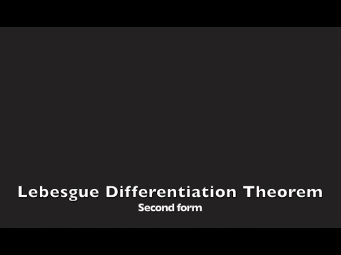 Lebesgue Differentiation Theorem