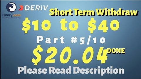 Part#5/10 $20.04 Done $10 to $40 free bot binary.com deriv profit consistent digit differ