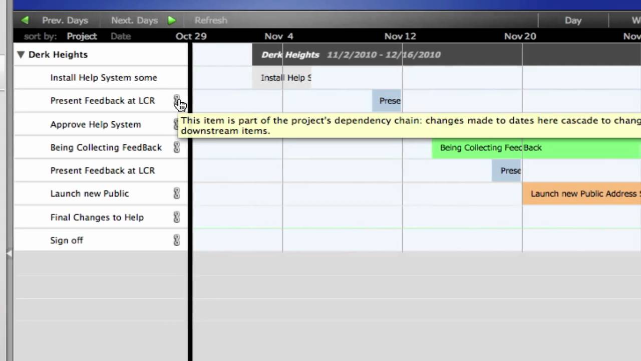 Filemaker Gantt Chart