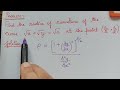 Radius of curvature of a curve in cartesian form  radius of curvature