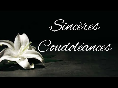 Vidéo: Est-ce que condoléances est un mot ?