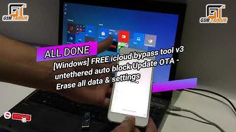 FREE iCloud bypass tool v3 untethered auto block Update OTA - Erase all data & settings Reboot fix.