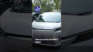 Smart access, Lexus style- how to open the tailgate of this luxury MPV? | Auto Live #lexus #lm350h