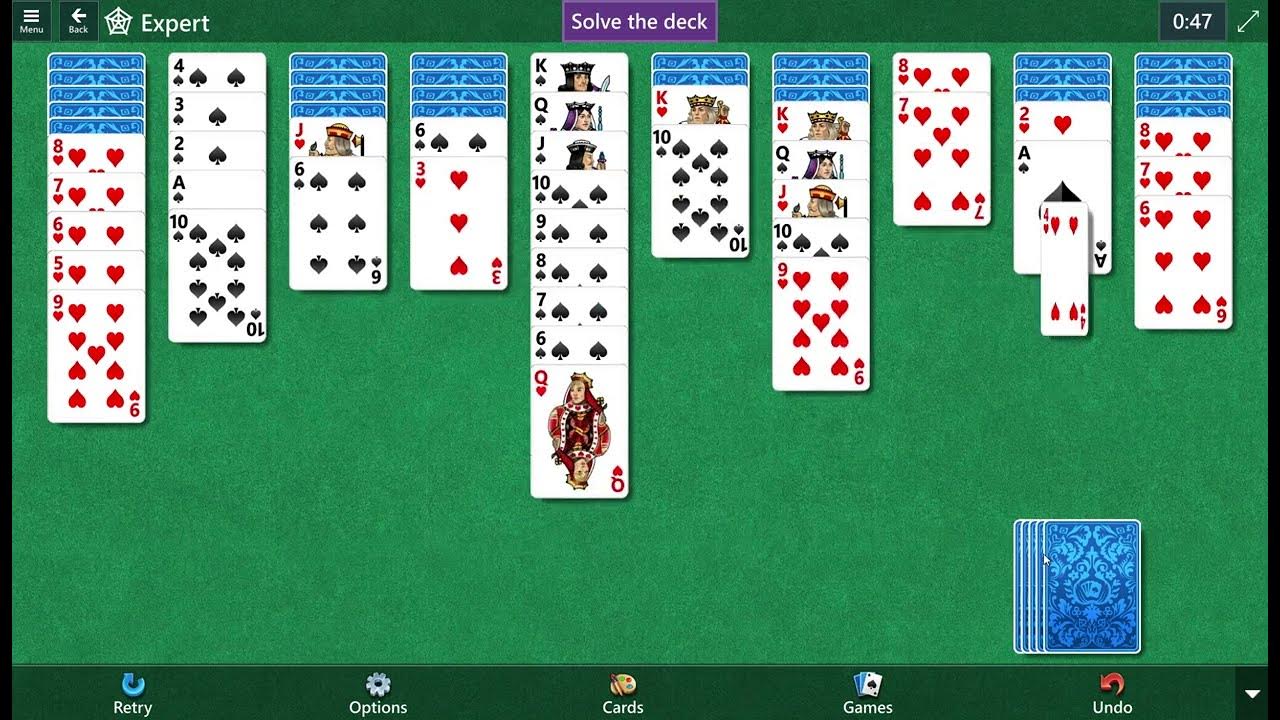 Microsoft Spider Solitaire 🕹️ Play on CrazyGames