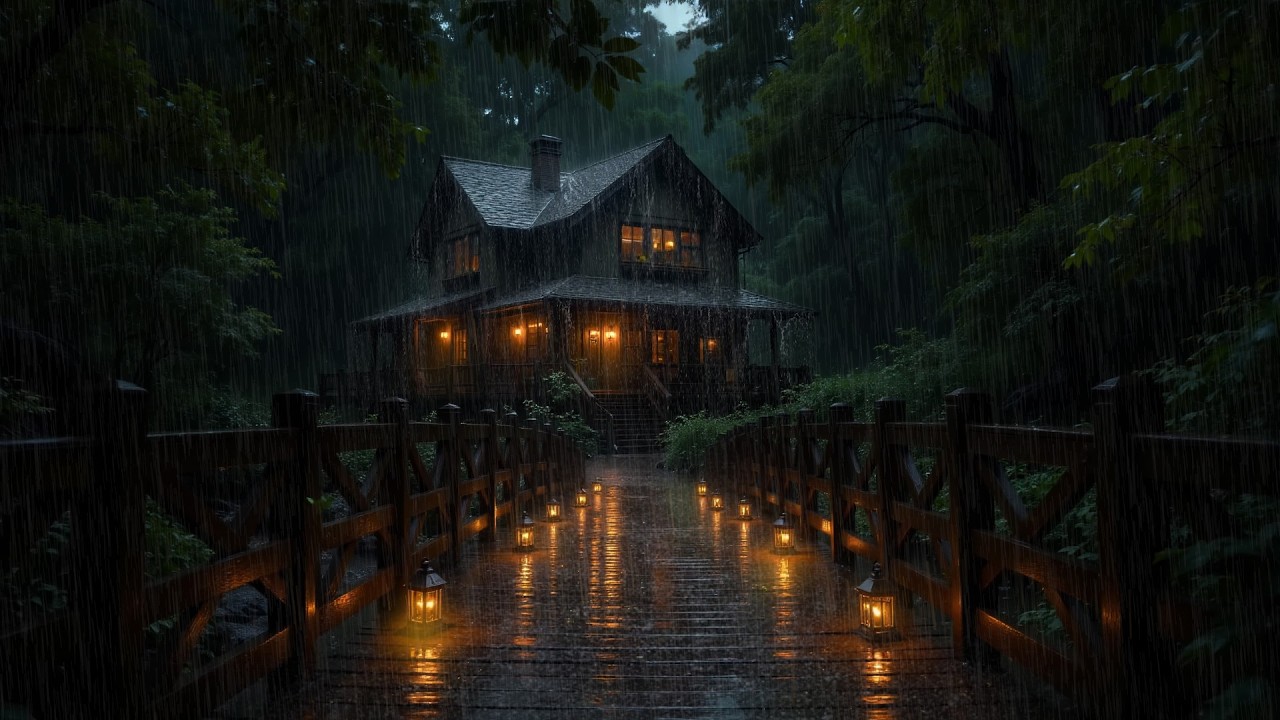 Звуки Ночного Леса И Дождя Для Сна • Раскаты Грома • Глубокий Сон И Избавление От Бессонницы