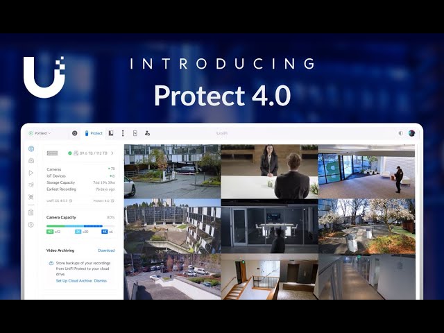 UniFi Protect 4.0: Camera Capacity Increased 20% | Redesigned Dashboard | Revamped Video Archiving class=