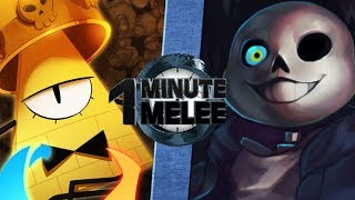 Bill Cipher vs Sans  One Minute Melee S5 EP10
