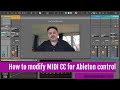 How to modify CC values for Ableton MIDI control via Max for Live