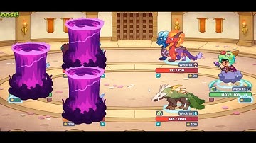 Barkbarian and Shivertusk fight Shiver & Scorch and Gryphroom in this prodigy Duel.