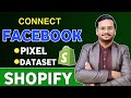 How to connect facebook pixel to shopify manually 2024  pixel setup