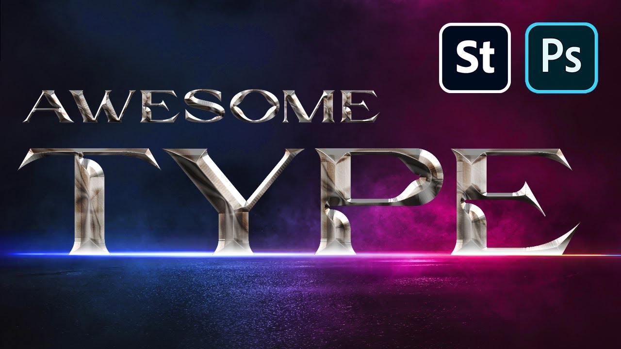 You Can Create Awesome Type With STOCK PHOTOS??