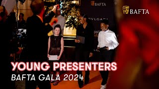 Young Presenters Elsie, Jeriah and Precious interview guests at the BAFTA Gala 2024 | Young BAFTA