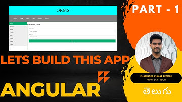 Angular Tutorial | Angular installation | New Project Creation in Telugu By Phanindra Kumar Pedipini