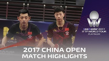 2017 China Open | Highlights Ma Long/Zhang Jike vs H-Chien-Tu/Wang Tai-Wei (R16)