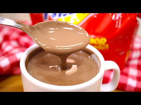 SEM MAISENA! CREMOSO! CHOCOLATE QUENTE DE NESCAU-SUPER RÁPIDO -FÁCIL-3 INGREDIENTES- Isamara Amâncio