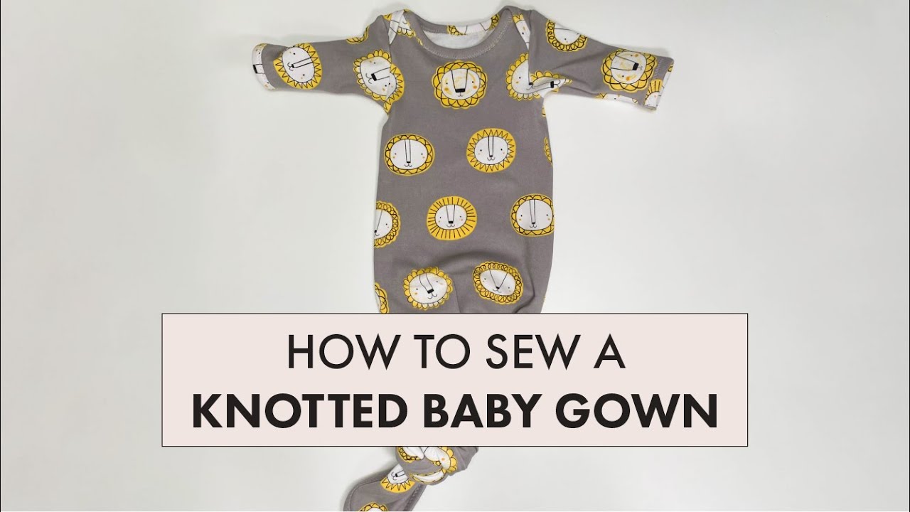 Newborn Baby Gown FREE sewing pattern and tutorial - Sew Modern Kids