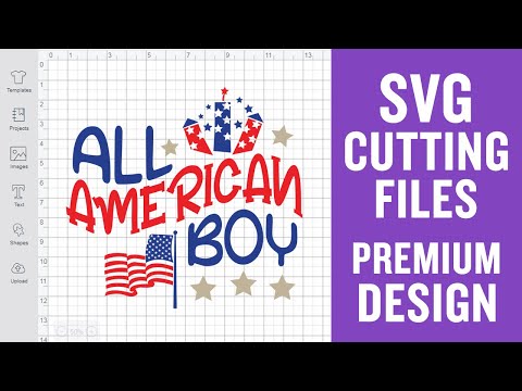 All American Boy Svg Cut Files for Silhouette Premium cut SVG