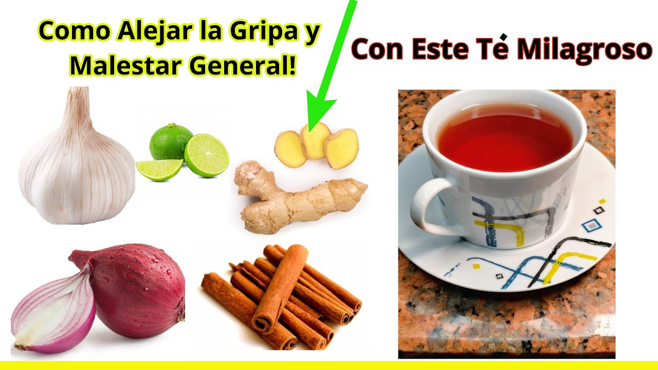 Té Milagroso Para Aliviar la Gripa Tos y Dolor de Garganta ! Mezcla ajo
