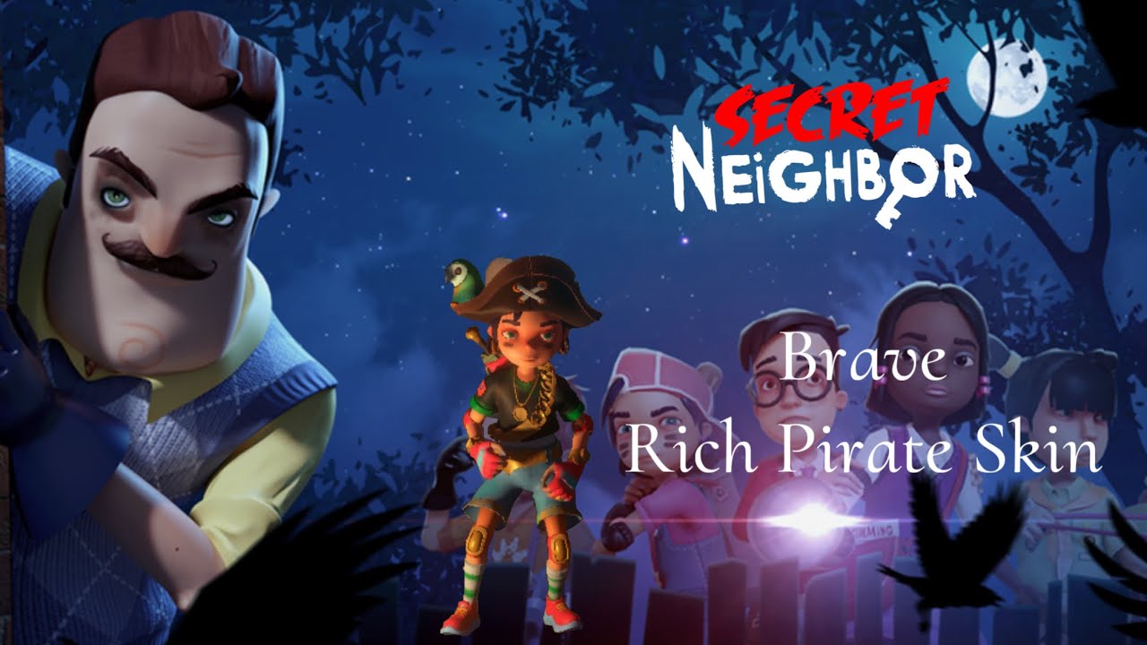 Secret Neighbor IOS Rich Pirate Skin - Secret Neighbor Gameplay 