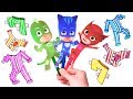 Stickers de PJ Masks ⚡🌈 ¡Los héroes en pijama cambian sus pijamas!