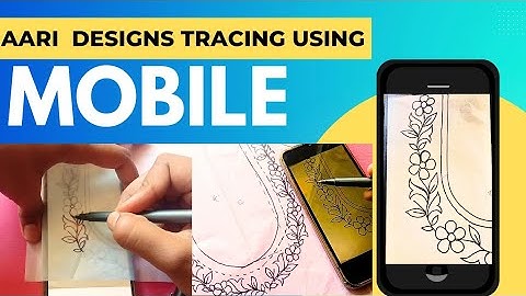 Hand embroidery designs /Mobile tracing method 📲📱📲.../kannada /Aari designs