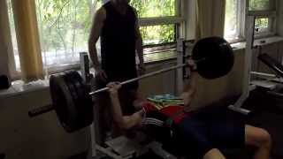 Ukrainian Javelin Thrower Bench Press 160 Kg  29.06.2013