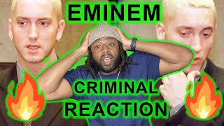 FIRST TIME HEARING - Eminem - Criminal REACTION | Em is DIFFERENT!