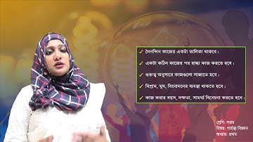 সপ্তম শ্রেণি । গার্হস্থ্য বিজ্ঞান । গৃহ ব্যবস্থাপনার স্তর ও গৃহসম্পদ । পাঠ- ৪ ও ৫