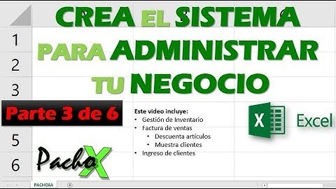 Crear Sistema para Administrar tu Negocio - Parte 3 de 6 | Microsoft Excel
