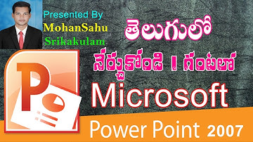 Learn Microsoft Power Point in 1 Hour Telugu Tutorial
