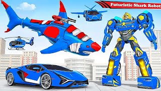 Shark Robot Car Transformers Game | Android iOS Gameplay screenshot 5