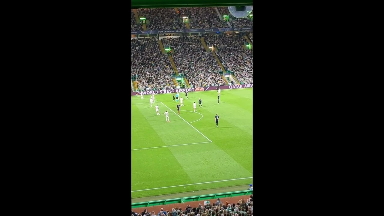 Celtic 5-1 Slovan Bratislava 2024 UCL | Crowd & Chants