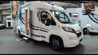 Orange Camp OC T 690 QB new model RV Camper Van Peugeot Boxer T690 walkaround and interior K1436