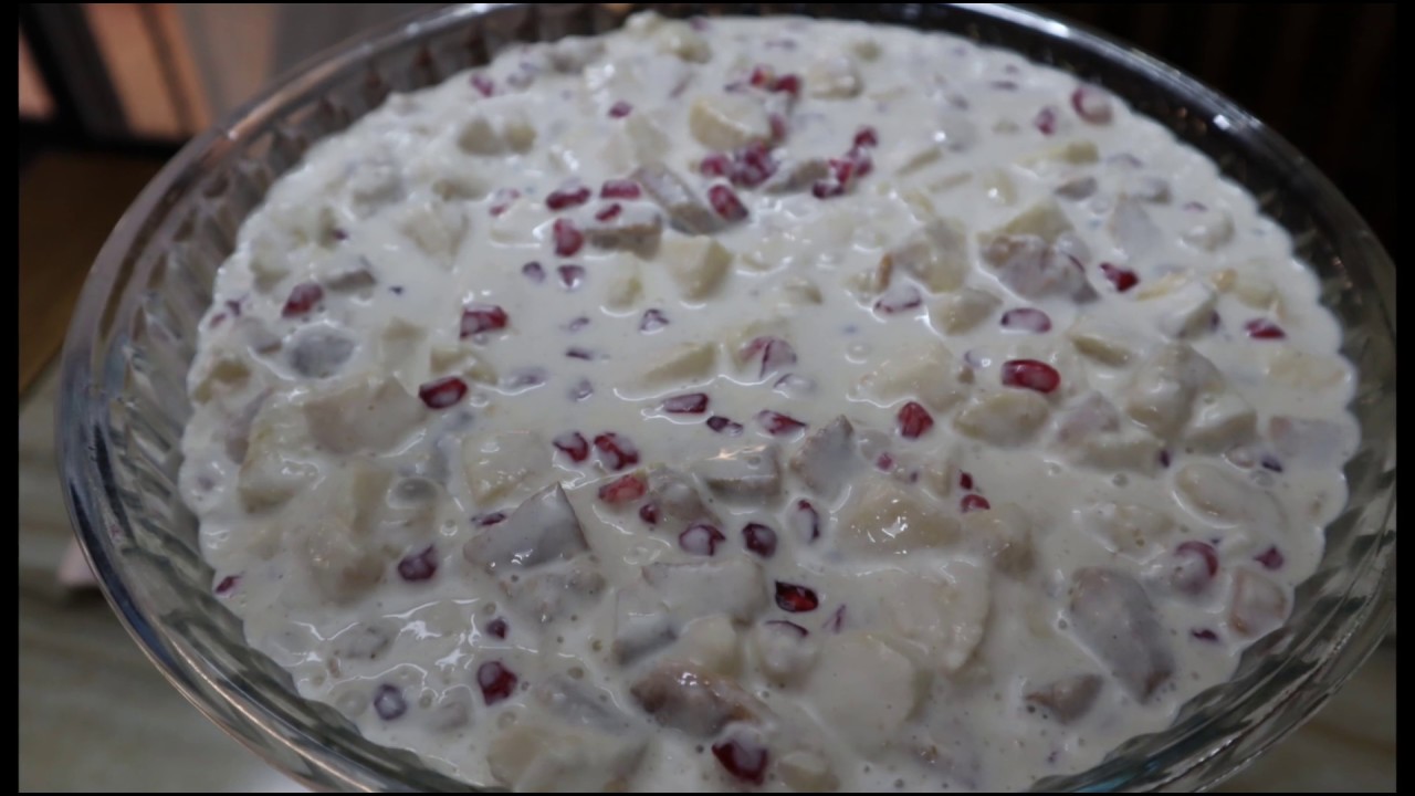 INDIAN COMMERCIAL RECIPE ||  FIRST TIME ON YOUTUBE  ढाबा की प्रसिद्ध स्वीट डिश/  Fruit With Cream | Zaika Secret Recipes Ka - Cook With Nilofar Sarwar