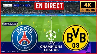 ⚽ Live PSG vs Borussia Dortmund - UCL Champions League Semi-Final 2024 - Simulation Game