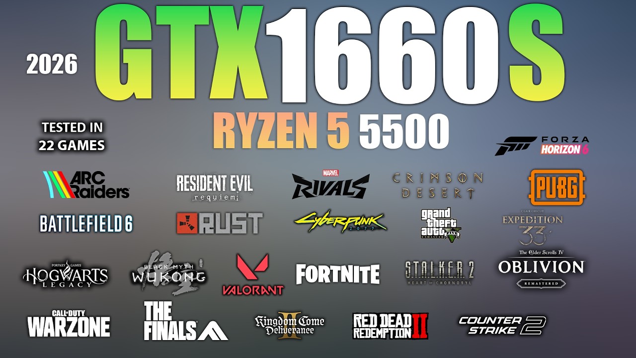 GTX 1660 Super + Ryzen 5 5500 | Budget PC vs Modern AAA Games