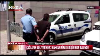 Çağlayan Adli̇yesi̇nde 2 Mahkum Fi̇rar Gi̇ri̇şi̇mi̇nde Bulundu