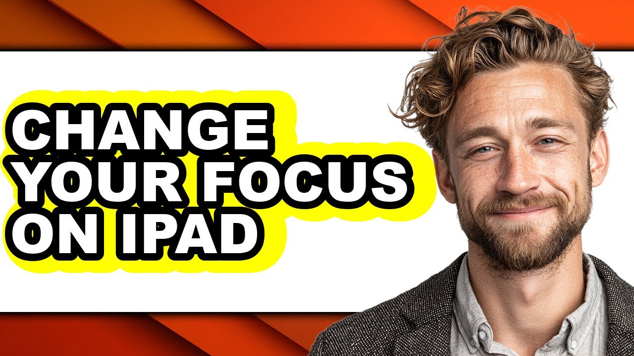 How to Change Your Focus on Ipad - Step by Step - YouTube