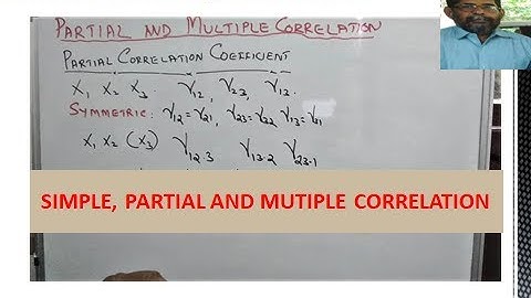 SIMPLE, PARTIAL AND MULTIPLE CORRELATION  #LearnSTATISTICS with Venugopalan.P.K